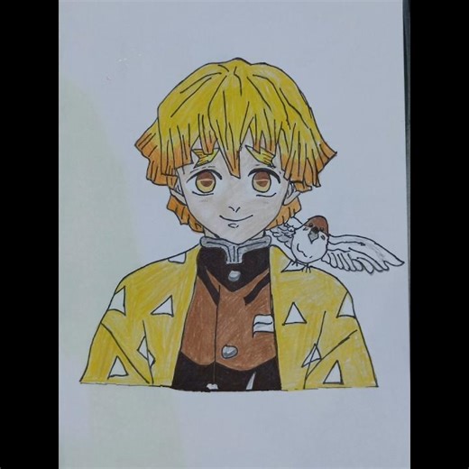 Zenitsu Drawing ⚡II Demon Slayer II#drawing#Zenitsu#shorts#demonslayer