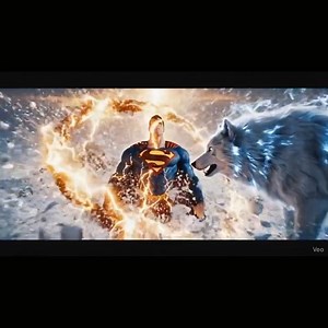 Superman + White Wolf Fusion – Arctic Sun Howler | Solar Ice Hybrid Hero #superman #marvel