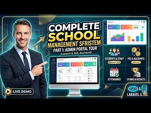 School Management System Tutorial - Part 1: Complete Admin Panel Features Demo 🚀