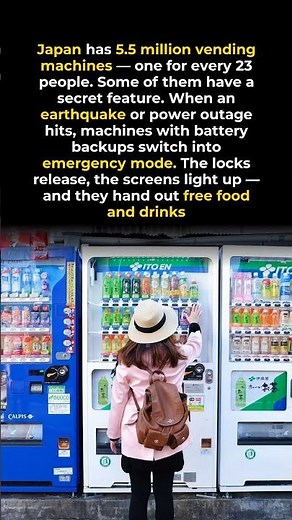 Why Japan's Vending Machines Are Basically Survival Kits #tokyo #japan