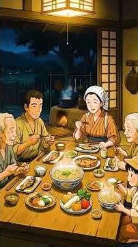 Old Japanese Life in Ghibli Style 🌿 Peaceful Village Nights & Slow Living #japan #japananime