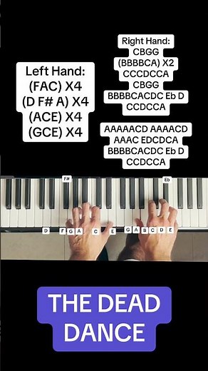 Lady Gaga - The Dead Dance (PIANO TUTORIAL)