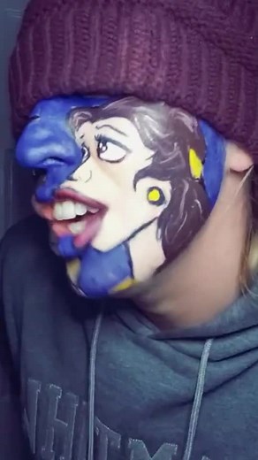 Beauty and the beast~ 🥰😍😘 @mariammarks #makeup #holidaytiktok #halloweenmakeup