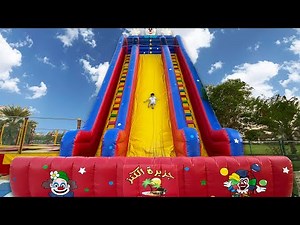 Brincando no Escorregador Gigante Mais de 100 Vezes