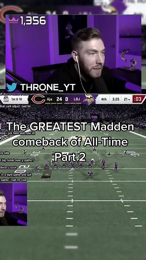 The GREATEST Madden Comeback of All-Time Part 2 #Madden #Madden21 #MaddenClips #madden21tips #MaddenTips #MaddenTikTok
