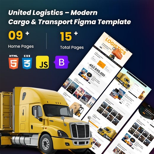United Logistics – Modern Cargo & Transport HTML Template - Etsy Ireland