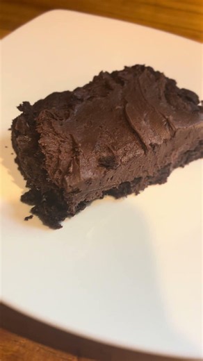 Double chocolate cake with chocolate peanut butter cream cheese icing jus a little sweet treat