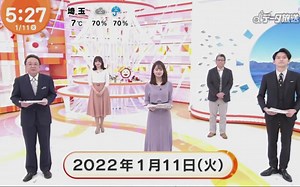 フジテレビ めざましテレビ 2022年01月11日