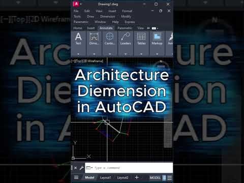Architecture Diemension In AutoCAD
