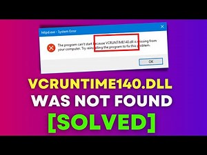 How to Easily Fix VCRUNTIME140.DLL WAS NOT FOUND IN WINDOWS 10 [2022]
