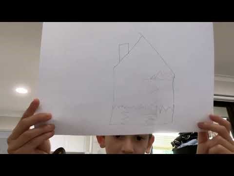 How to draw a gingerbread house easy