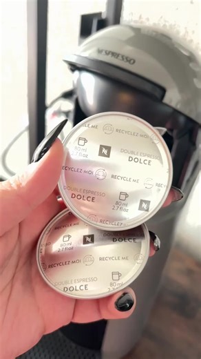 Quad shot using the dolce pods @Nespresso not bad 🤌🏻 definitely very smooth and light. Good taste I am getting the ratios down to my liking. #ne#nespressoa#happynewyearo#coffeeaddictionr#creatorsearchinsights0#2026