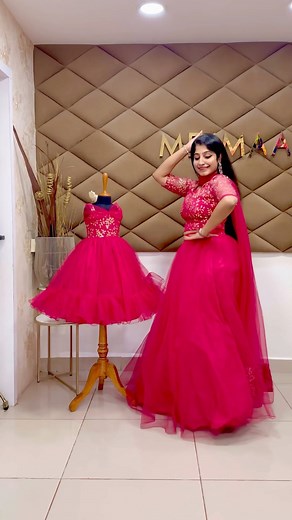 Mesmaa on Instagram: "NEW collection of MOM DAUGHTER COMBOS IN BUDGET-FRIENDLY range for CHRISTMAS & NEW YEAR celebrations in pretty vibrant colours!❤️💜🩵🩷💚 These outfits can be purchased from our website. LINK IN BIO. Pls search for below codes in our website. L-0080 - Deep Violet lehenga L-0081 - Bright red lehenga L-0082 - Bottle green lehenga L-0083 - Olive green lehenga L-0084 - Aqua blue lehenga L-0085 - Rani pink lehenga K-0064 - Violet kids gown K-0065 - Bright red kids gown K-0066 -