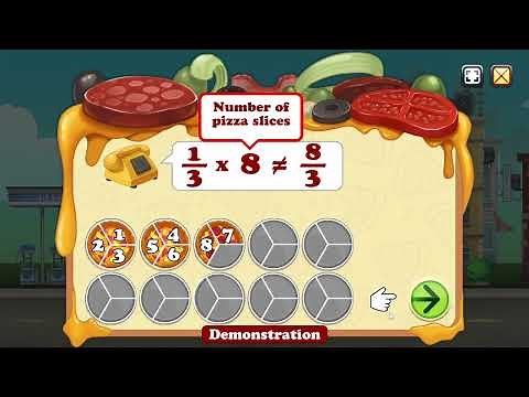 Starfall grades 4 & 5 Math Farctions Multiply & Divide