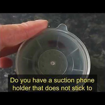 How to fix suction pad or cup on phone holder not sticking on windscreen