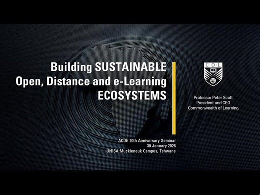 Building Sustainable Open, Distance and e-Learning Ecosystems | Commonwealth of Learning