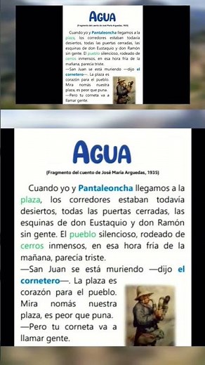 Agua - Cuento de José María Arguedas (primeros párrafos) #cultura #literatura #agua #cuentos