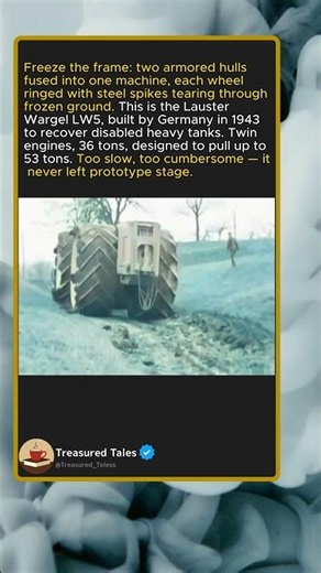 The 36 Ton Tractor Built to Drag Tanks