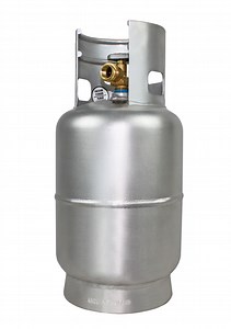 Flame King 10LB Aluminum Propane Cylinder,Tank with OPD Valve, Corrosion-Resistant, Lightweight