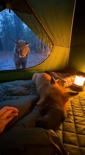 Help the mother fox and her cubs when they need assistance. 🥺❤️"#fox