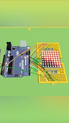 8x8 LED Dot Matrix Animation #shorts