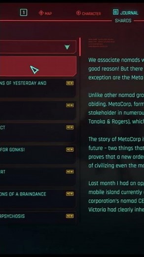 Read the SHARDS Cyberpunk 2077 #Shorts