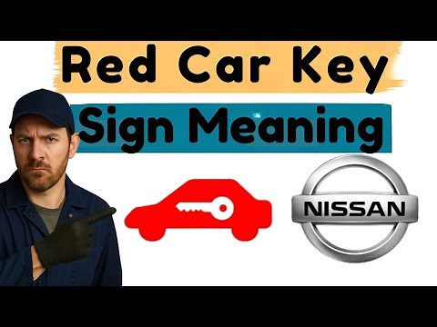 Nissan Red Car With a Key Symbol: Meaning & Causes Explained