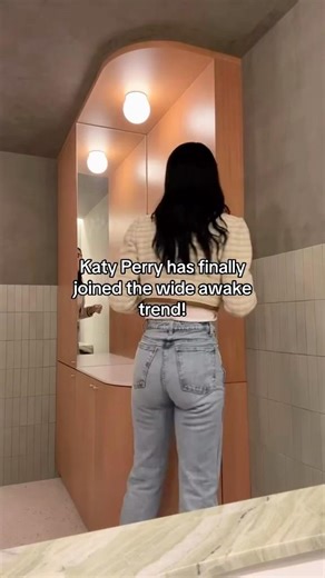 Katy Perry has finally joined the wide awake trend! #katyperry