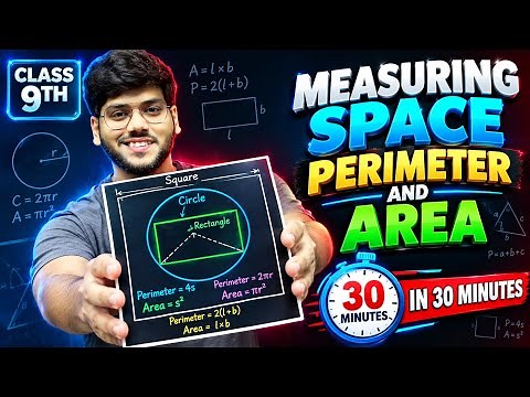 Measuring Space Perimeter and Area Class 9 | Rapid Revision | Chapter 6 | Maths Future