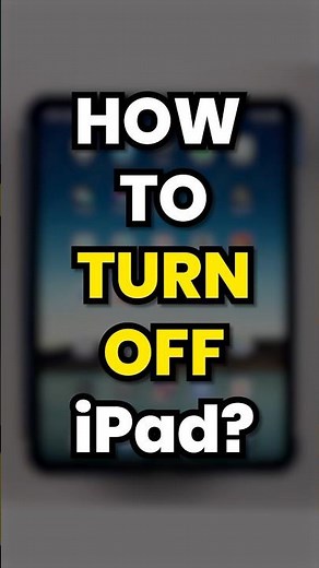 How To Switch Off iPad - For All iPads