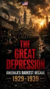 The Great Depression: America Darkest Economic Decade (1929 -1939) | The Crisis That Changed America