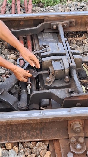 Manual Track Switching by hand. #reelsfbシ #reelsfypシ #ytshorts #track #railway #train #shorts #ytshorts #usa #uk | Trains of BD
