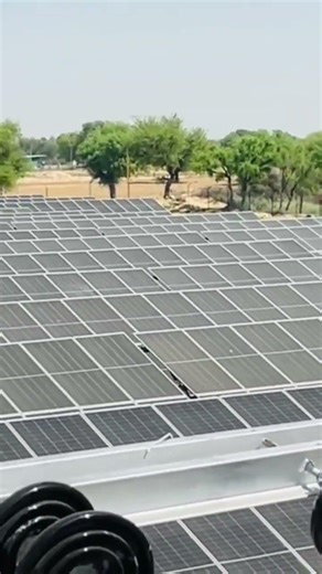 Solar Site View from 4 Pole CompleteSolarPanel Installation atSolarProject#solarproject #solarpanels