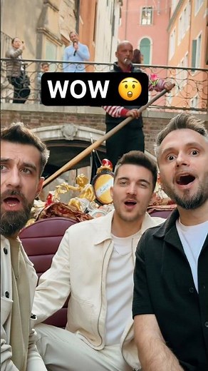 ADLV - Santa Lucia🌷Live on Boat in Venice #ItalianMusic #Boyband #ShortsItaly #live #venezia