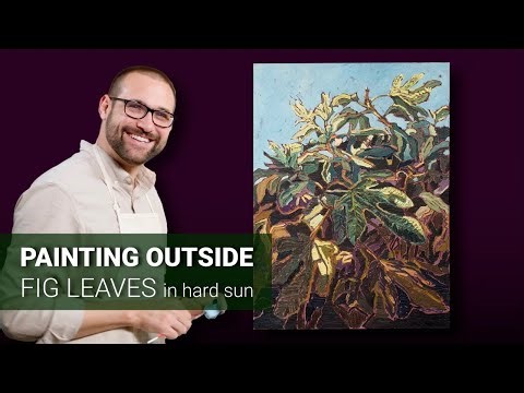 PAINTING THERAPY: Fig Leaves (Start to Finish)
