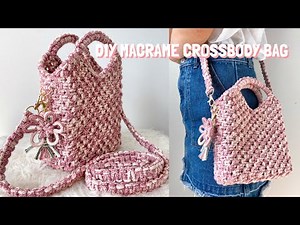 DIY Macrame Crossbody Bag Tutorial
