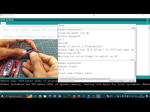 How to Interface the R307 Fingerprint Sensor with Arduino | Control Built-In LED Tutorial