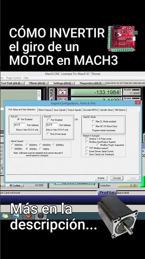 🤔🤔Cómo INVERTIR el giro de un MOTOR en MACH3