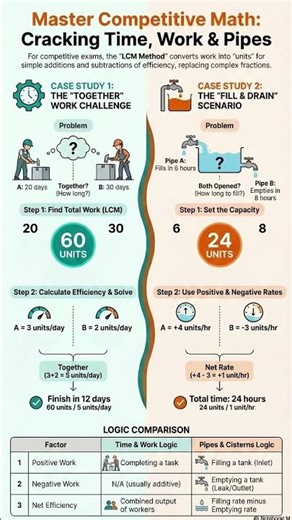 Most Important Time & Work Questions | SSC/RRB