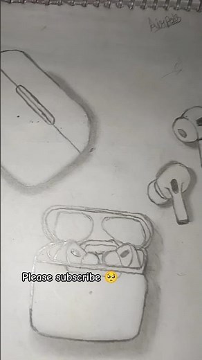 i try 3d air pods just try😅#all #drawing #challeger #animedrawing #art #youtube #apple #airpods