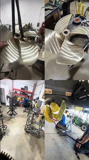 Repairing Boat Propellers at Florida Propeller Repair.