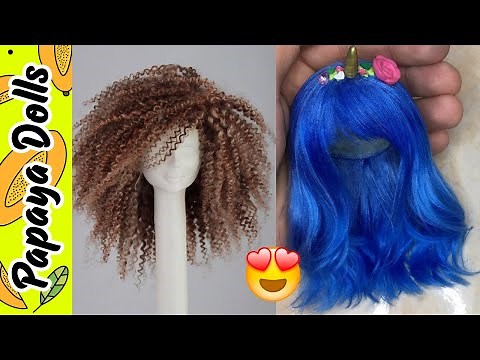 DIY BARBIE HAIRSTYLES - WIG | RECYCLE AND MAKE OLD TOYS GREAT AGAIN!