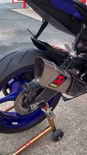 Pure Sound of YAMAHA R6 RJ27 with AKRAPOVIČ Exhaust! The Best Combination👌🏻 #yamaha #r6 #shorts