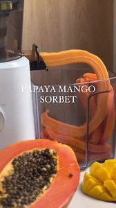 Mango Papaya Sorbet Made effortlessly using my Nama J2 juicer’s sorbet attachment. The papaya’s light sweetness blends perfectly with the rich flavor of mango, resulting in a sorbet that’s not just smooth and creamy, but a spoonful of paradise in every bite. 🥭 It’s like summer in a bowl, no matter the season. What's your favourite sorbet fruit? Great content by IG juicemadamofficial #juicing #juicerecipes #sorbet #juicewrld #smoothie #smoothies #SmoothieDiet #icecream #Papayachallenge #papayafr