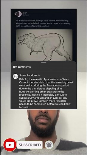 Behold, the majestic Tyranassaurus Cheex.