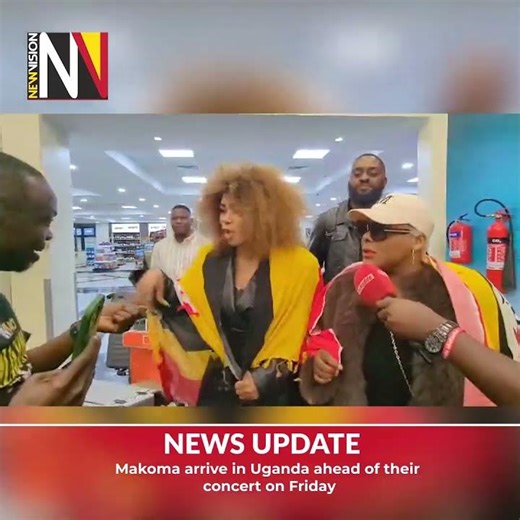 📽️ Makoma arrive in Uganda ahead of their concert on Friday