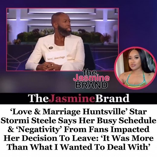 Stormi Steele is opening up about her decision to leave “Love & Marriage: Huntsville.” 😢 The entrepreneur appeared in Part 3 of the Season 9 reunion, which aired yesterday (Feb. 15), where she gave a brief explanation for her decision to stop filming the series back in April of last year. Steele revealed that the success of her hair care line, Canvas Beauty Brand, significantly ramped up her schedule. She added that the drama and “negativity” from “certain fans” of the show became more than she