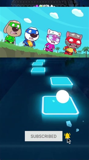 Tiles Hop Music & Gameplay talking tom hero dash #coffindance #tileshop #talkingtomherodashrun