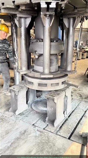 1000-Ton Hydraulic Press in Action
