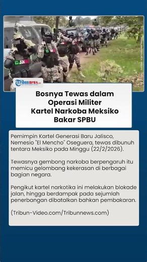 Mencekam! Bos Kartel Narkoba “El Mencho” Tewas Ditembak Militer, Toko Dibakar hingga Jalan Diblokade